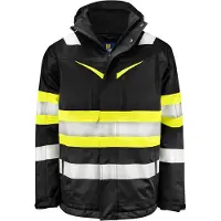 Projob 6454 Tekninen Takki En Iso 20471 Luokka 1 - Black/Yellow - S