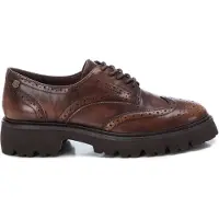 Carmela for woman. 16195302-MARRON Leather moccasins 161953 brown (39), Flat, None, Casual