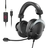 Fifine H9 7.1 Pelikuulokkeet RGB - Musta
