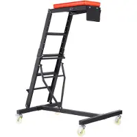 Vevor Top -ryömintävaunu autokäyttöön, säädettävällä korkeudella varustettu moottoriryömintävaunu 115–190 cm, 180 kg:n kapasiteetti, korkea ryömintävaunu, 4 kääntyvää pyörää, raskaaseen käyttöön tarko