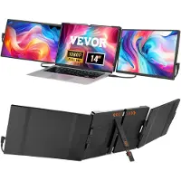 Vevor kannettavan tietokoneen näytön jatke 14" HD 1080P kannettava näyttö 13"-17" kannettavalle tietokoneelle