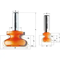 Cmt Pyöristysjyrsin ; S=8 mm; D=19,05 mm
