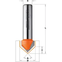 Cmt V-urajyrsin ; S=6 mm; D=12,7 mm