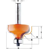 Cmt Profiilijyrsin B ; S=6 mm; D=38,1 mm