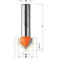 Cmt V-urajyrsin ; S=6 mm; D=9,5 mm