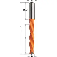 Cmt Puuporanterä ; S=10x27 mm; D=12x50 mm