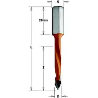 Cmt Puuporanterä ; S=8 mm; D=5 mm