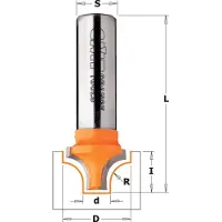 Cmt Profiilijyrsin B ; S=1/2''; D=19 mm; R=6,35 mm