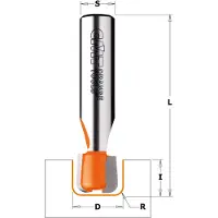 Cmt Urajyrsin pohjaterän kanssa ; S=12 mm; D=15,87 mm; R=3,17 mm
