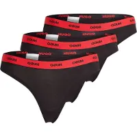 HUGO Triplet Thong Stripe - Black - XXL