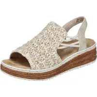 Rieker Ladies' Sandals 62741-60 Beige - Beige - 39