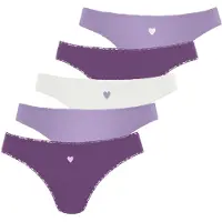 LASCANA Stringit lila / syreeni / valkoinen
