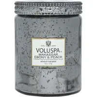 Voluspa Large Jar Candle Makassar Ebony & Peach 100h - 510 g