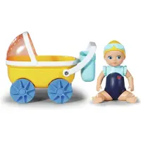 Zapf BABY born bath stroller for Emma doll with a swimming toy (838099)