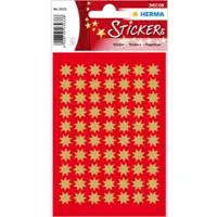 Herma 3933, Paperi, Kulta, Tähtikuvio, Kiinteä, Joulu, 210 kpl