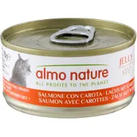 Almo nature 6x70g HFC Natural lohi porkkanoilla hyytelössä kissanruoka