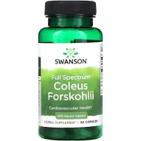 Swanson Health Täyden spektrin Coleus Forskohlii 400 mg - 60 kapselia - 60 kapselia