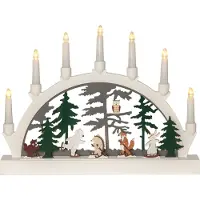 Star Trading Trading Flamme Soft 12,5 cm IP44 ruskea LED-kynttilä