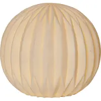 Star Trading LED terassivalo Sandy, Ø 30 cm valkoinen muovi paristo Sandy, Valkoinen/opaali, Synteettinen materiaali, Moderni