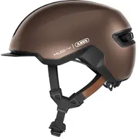 ABUS HUD-Y pyöräilykypärä LED Metallic Copper