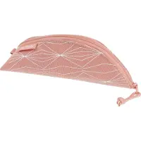 Herlitz 50038602, Pehmeä lyijykynäkotelo, Puuvilla, PU nahka, Vaaleanpunainen, Valkoinen, Kuvio, Vetoketju, Tyttö