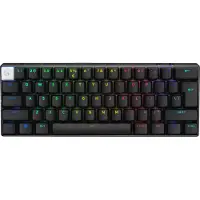 Logitech G PRO X 60 - näppäimistö - pelaaminen - 60 % (TKL) - bagbelyst - Bluetooth, 2.4 GHz - QWERTY - US International - tastkontakt: Tactile - l...