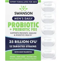 Swanson Health - Miesten päivittäinen probiootti + prebiootti 60 kapselia