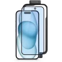 EPICO 3D+ Glass Blue Light Protection with installation frame iPhone 15 Pro