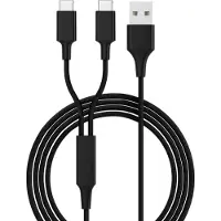 Smrter Hydra DUO Ladekabel, Typ USB-C, 120cm, black retail (SMRTER_HYDRA_DUO_C_BK)