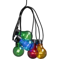 Konstsmide 2378-500 Bilevaloketju Ulkoisesti virtalähteen kautta Lamppujen lukumäärä 90 LED (RGB) Lämmin valkoinen Valaistu Pituus: 4,5 m