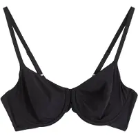 Lindex Unpadded Wire Bra - Black - 80 D