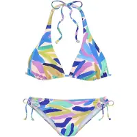 s.Oliver Bikini sininen / keltainen / vaaleanpunainen / valkoinen