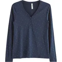 Lindex Pyjama Top - Navy - XL