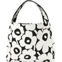 Marimekko Knitted Bag Large Unikko - Black - ONE SIZE