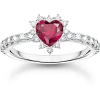 Thomas Sabo hopeasormus sydän TR2484-013-10-56