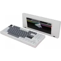 Meletrix Paper80 - E-White &amp; PVD Mirror Gunmetal Grey (WK, PC Plate)