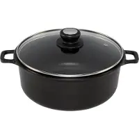 De Buyer Choc Extreme -pata kannella 24 cm 4,5 L alumiini musta