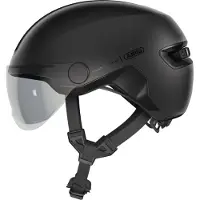 ABUS HUD-Y ACE -pyöräilykypärä LED Velvet Black