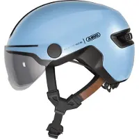 ABUS HUD-Y ACE pyöräilykypärä LED Iced Blue
