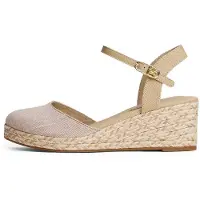Tommy Hilfiger Chambray Mid Wedge Espad - Beige - 37