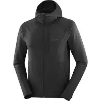 Salomon Men's Essential Lightwarm Hoodie Deep Black Välikerrospuserot Deep Black/ S