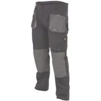 YATO Housut YT-80187; XXL; musta / harmaa