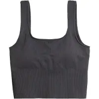 Aim'n Ribbed Seamless Shaping Bralette - Grey - M
