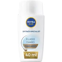 Nivea Sun Daily Fluid Spf50 Medium Tone 40ml Kasvojen Aurinkosuoja