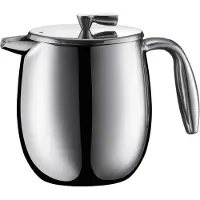 Bodum Fransk presskaffebryggare - - Columbia - Dubbelväggig - 4 koppar - 0,5 l - Rostfritt stål - Matt