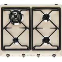 Smeg 59,5 cm Victoria Design kaasuliesi, Creme