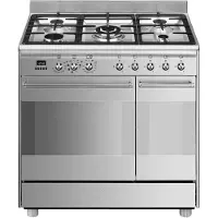 Smeg SCB92MX8 -kaasuliesi, 90 cm, ruostumaton teräs