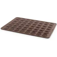 Lékué macarons leivontamatto silikoni 40 cm Ruskea