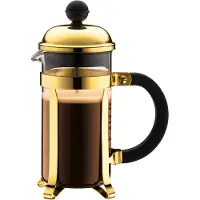 Bodum Ranskalainen pressopannu - - Chambord - 0,35 L - 3 kuppia - Ruostumaton teräs - Kulta