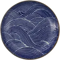 Tokyo Design Studio Seigaiha-lautanen 16 cm, sininen